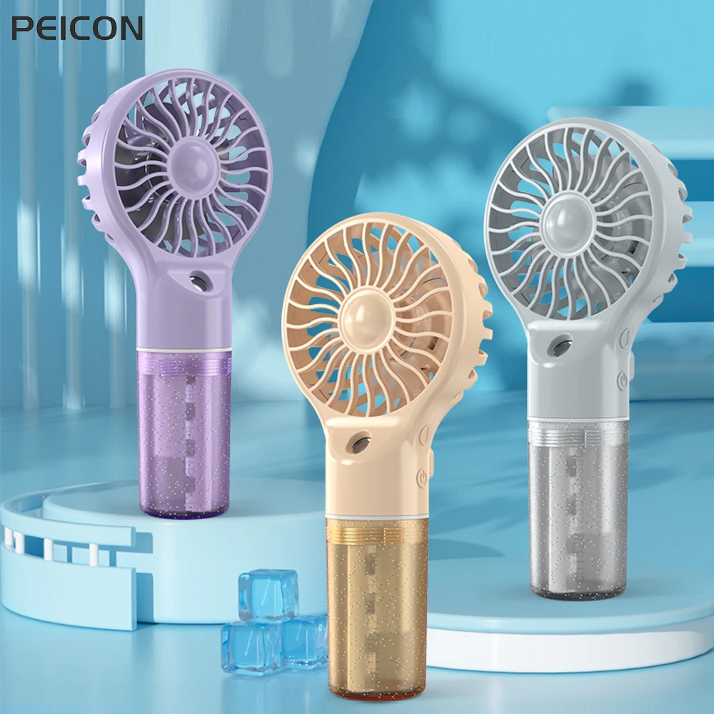 

Electric Fan Handheld Mini Fan Rechargeable Portable Fan Wireless Fan Outdoors Portable Handheld Misting Fan With 4 Speed Wind