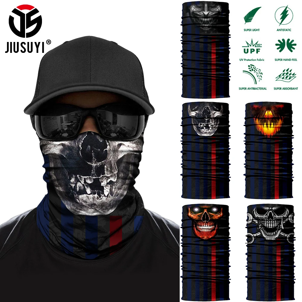 Bevatten Negen banaan 3D Naadloze Magic Sjaal Gedrukt Anti Zon Bandana Sport Vissen Fietsen  Wandelen Hardlopen Neck Gaiter Cover Mannen Schedel Gezicht masker| | -  AliExpress