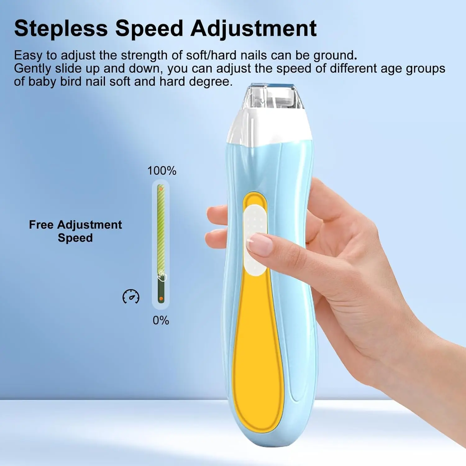 Bird Nail Clipper Bird Nail Grinder Bird Beak Trimmer With Led Lights Pet Electric Nail Polisher With 6 Grinders Adjustable Speed For Budgies Ect