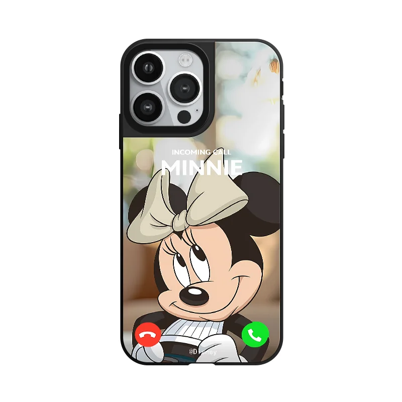 新しいミニーとミッキーマウスの漫画風ミラー付きスマホケース