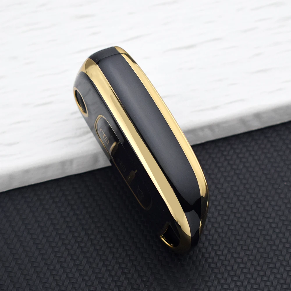 Premium TPU Car Key Cover with Chain - Sleek and Durable Key Protector