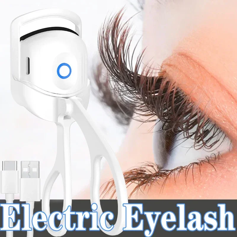 Portable Electric Heated Eyelash Curler Eye Lash Perm Long Lasting Shaping Thermal Makeup Tool