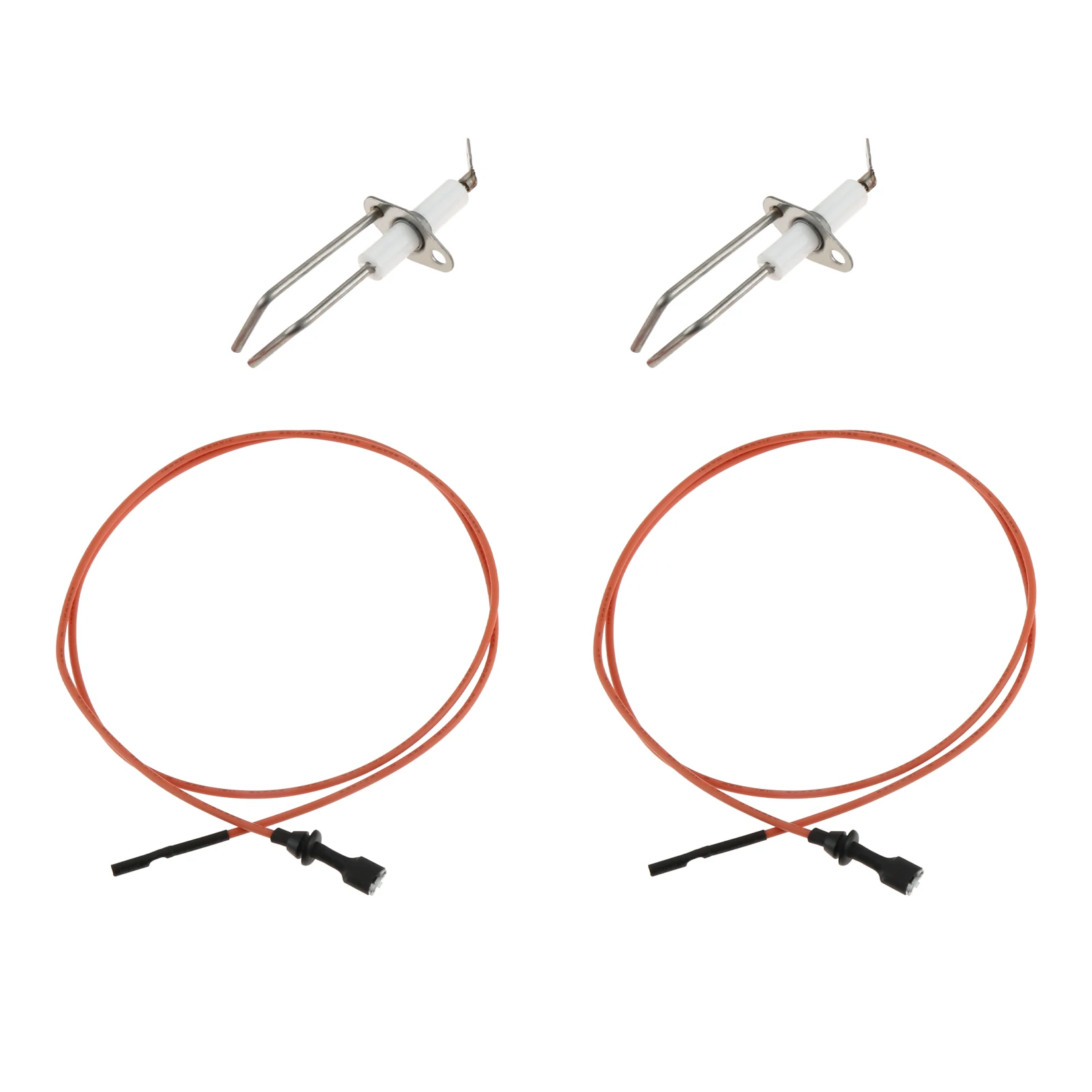 Flame Sensor Igniter Sensing Rod with 31.5" High Temperature Cable Wire Kit 62-24164-01 for RV Furnace/Ovens/Grill Water Heaters