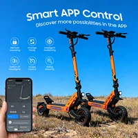 Trottinette électrique TOFUN TF3 PRO 1200W avec application, vitesse maximale 50 km/h, autonomie 40-50 km, 48V 15.6Ah, pneus 10 pouces, 4 modes, pliable 2