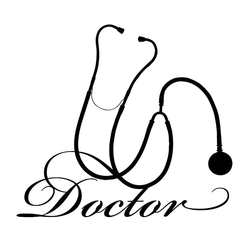 

Doctor Hospital Medical Tools Stethoscope Vinyl Fashion Personality Creativity Classic Car Sticker Motorcycle Accessories