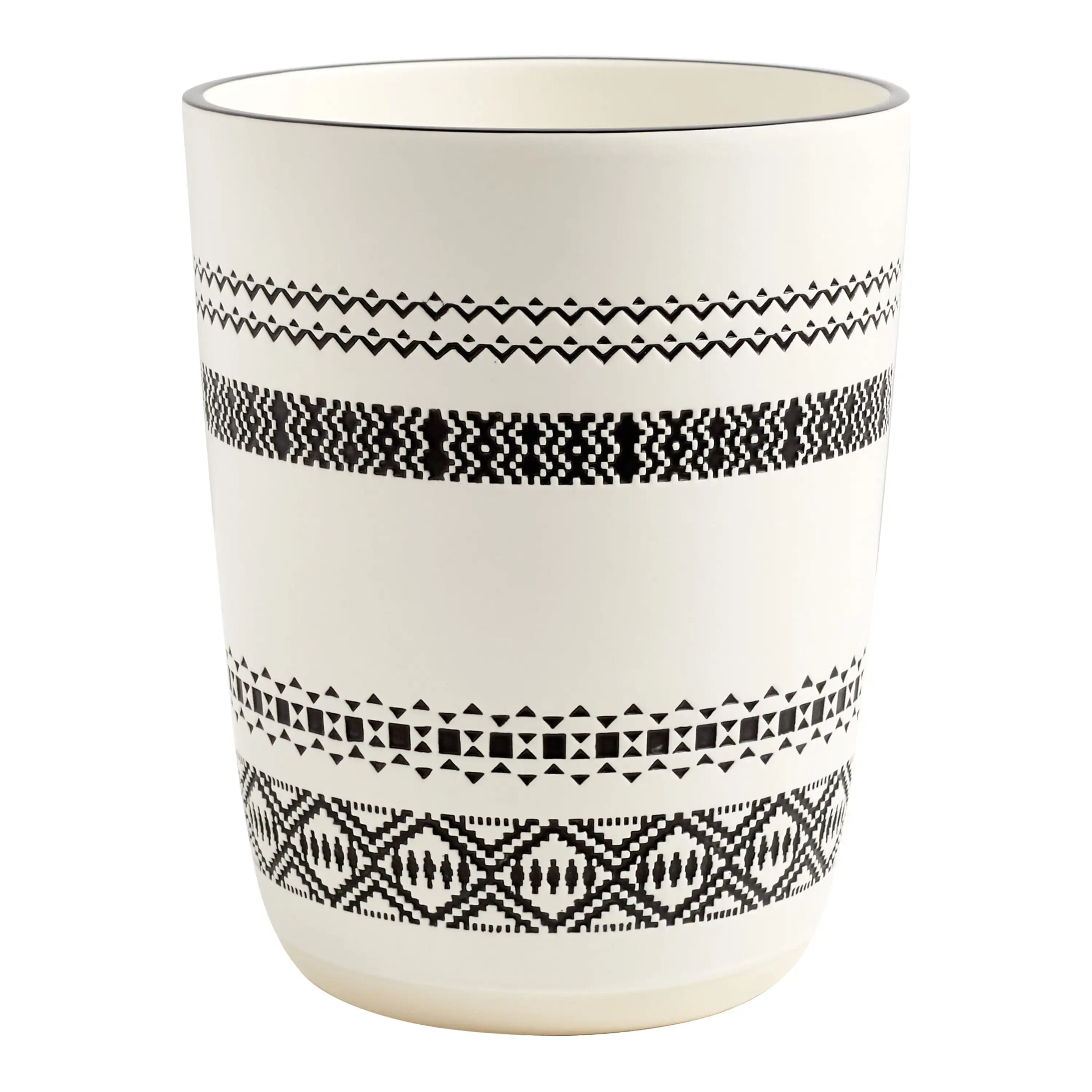 

Лучшие дома и сады, шикарная корзина для мусора Boho, черная, керамическая, для взрослых
