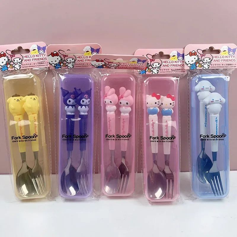 Set 6 Posate Per Bambini In Acciaio Inox – Forchetta E Cucchiaio Con Manico Morbido Antiscivolo, Stoviglie Per Svezzamento Dai 12 Mesi - copertina