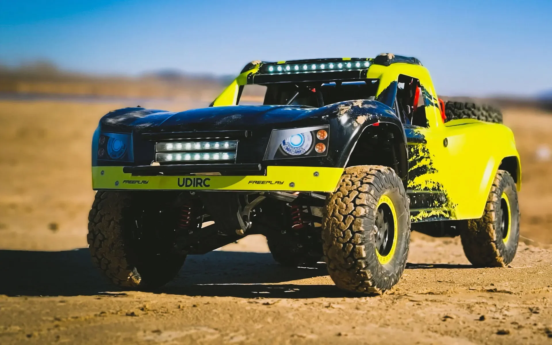 UDIR/C UD1002 80KM/H 1:10 2.4G Desert Off-Road RC Truck 120A Water-Proof  ESC Brushless Motor RC Car Model Buggy 2