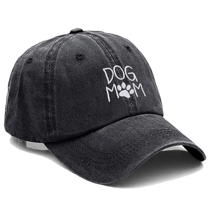 Baseball Cap Vintage Washed Cotton DoG MOM Embroidery Baseball Cap For Men Women Dad Hat golf caps Snapback Cap Dropshipping, baseball cap,baseball caps,baseball hats