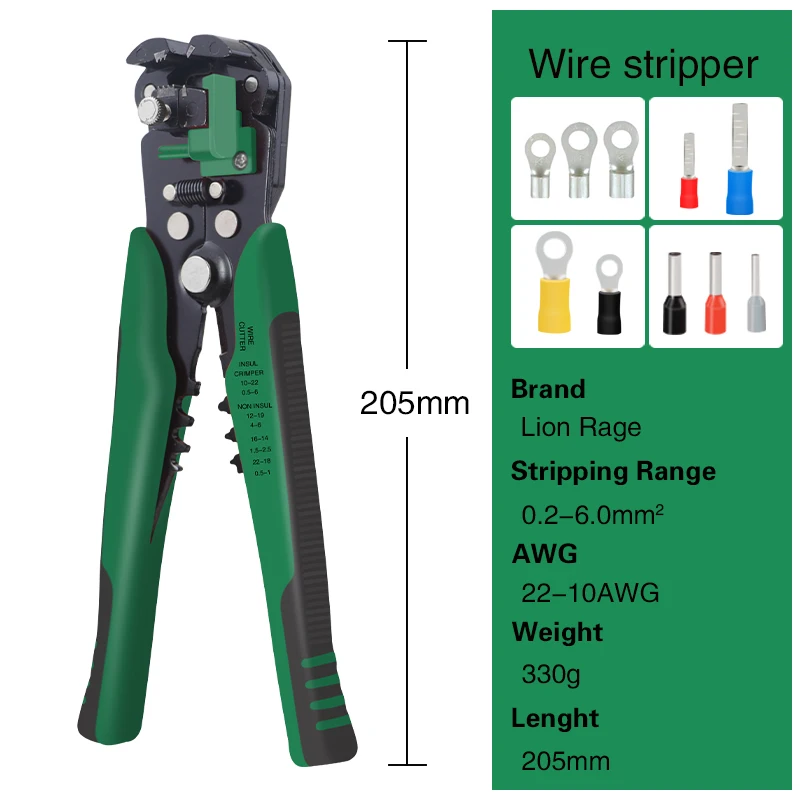Versatile Electrician's Automatic Wire Stripper & Crimping Tool