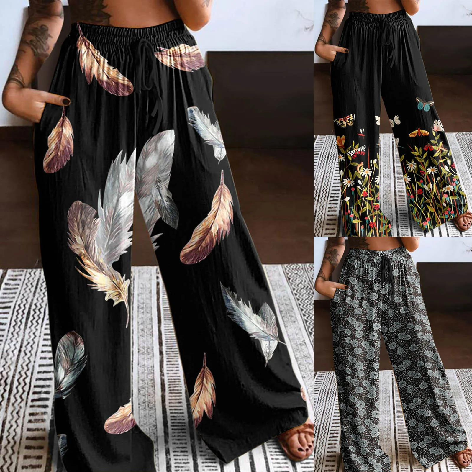 pantalones-largos-de-pierna-ancha-para-mujer-pantal-n-el-stico-de