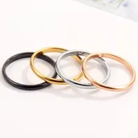 2mm Thin Stackable Ring Stainless Steel Plain Band Knuckle Midi Ring for Women Girl Size 3-12 - Image 4