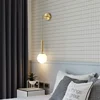 Modern Simple Glass Wall Lamp Nordic Creative LED Luxury Wall Lamps for Living Room Bedroom Bedside Wall Light Fixtures Lighting 5