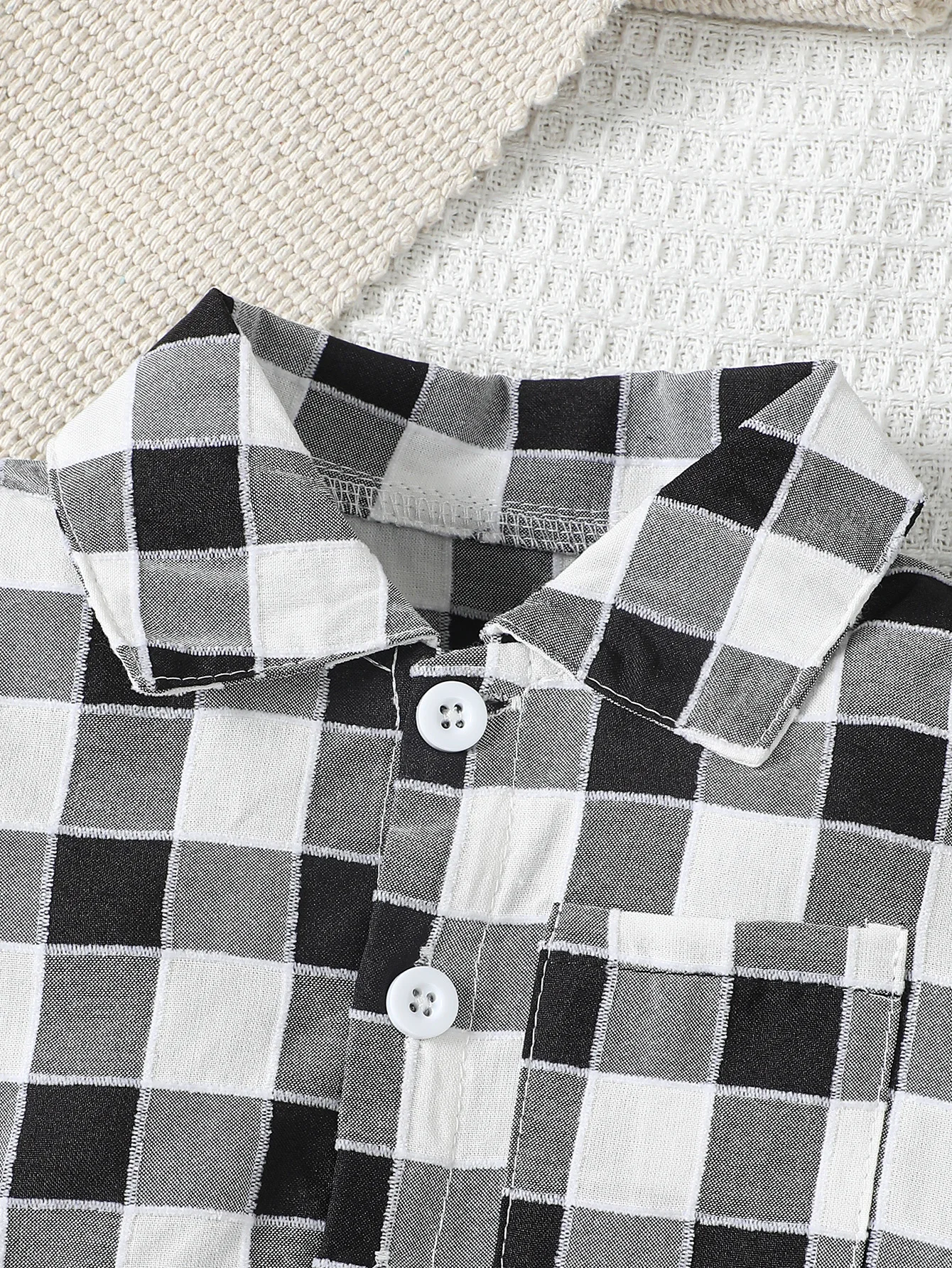 Kids Shirts 6-36M Baby Boys Casual Simple Style Short Sleeve Gentleman Striped Plaid Shirt Spring/Summer kids shirts