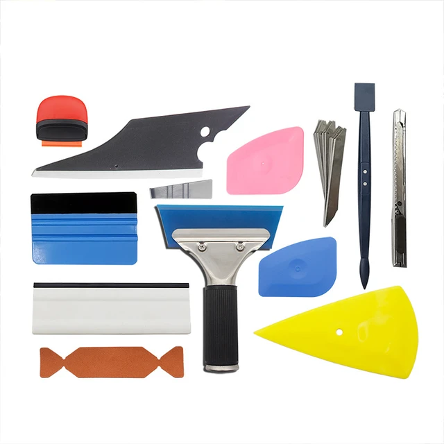 13Pcs Window Tint Tools Vinyl Wrap Tool Kit with Vinyl Squeegee