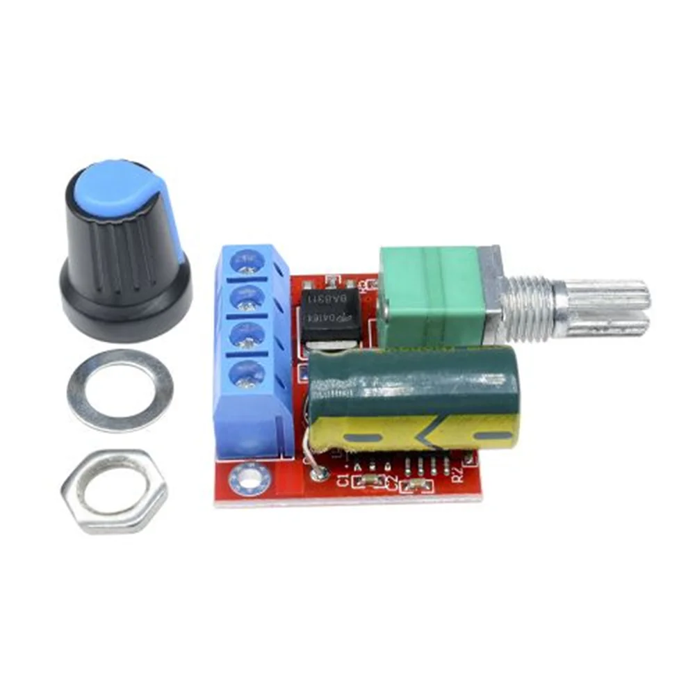 Motor Speed Controller 5Pcs Mini 5A 90W PWM 12V DC 5V-35V Adjustable Speed Regulator Control Governor Switch 24V