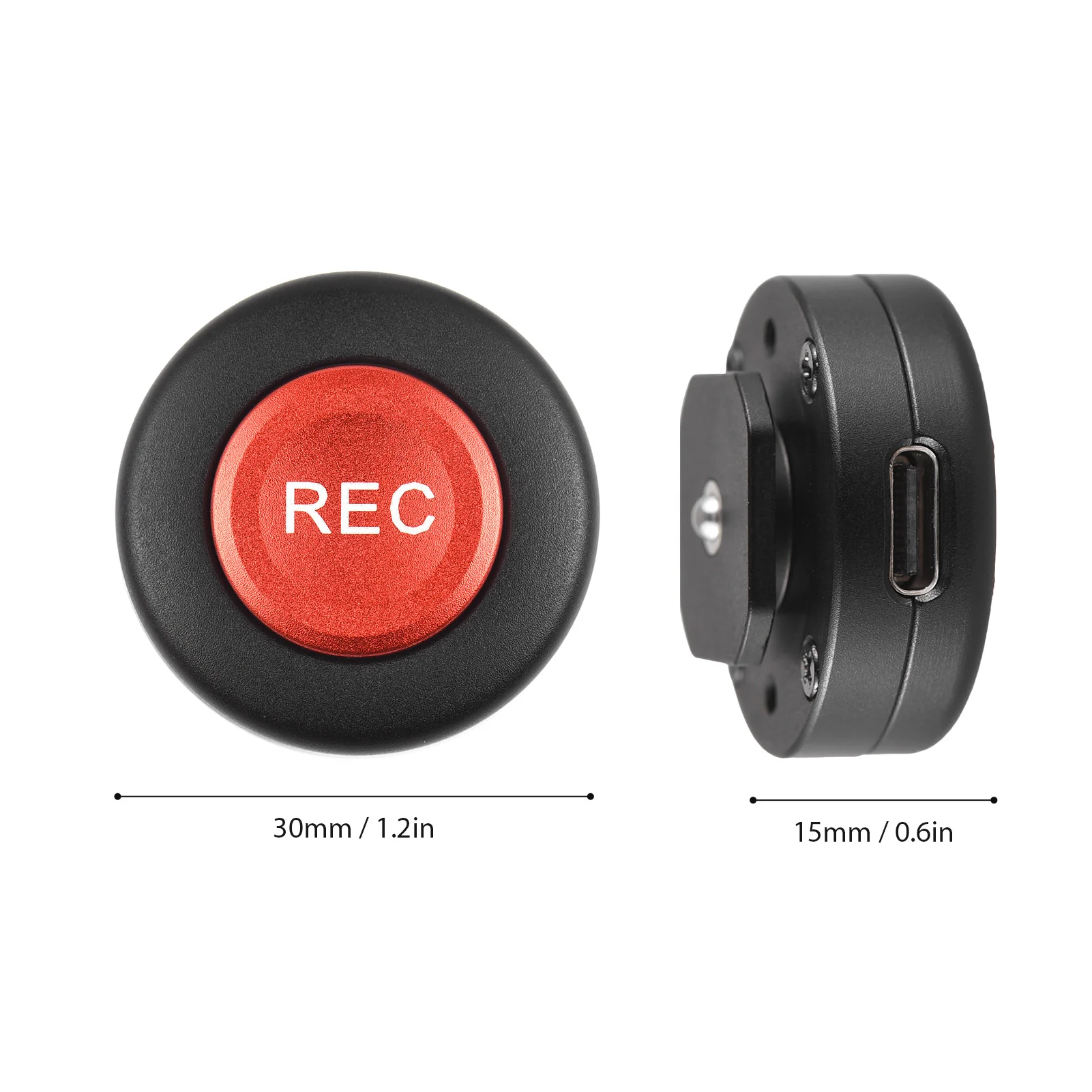 카메라 레코드 단추 비디오 컨트롤 단추 콜드 슈 마운트,  A9 II, A9, 파나소닉 S5 II, 후지필름 X-T3 용, 컨트롤 케이블 2 개 포함
