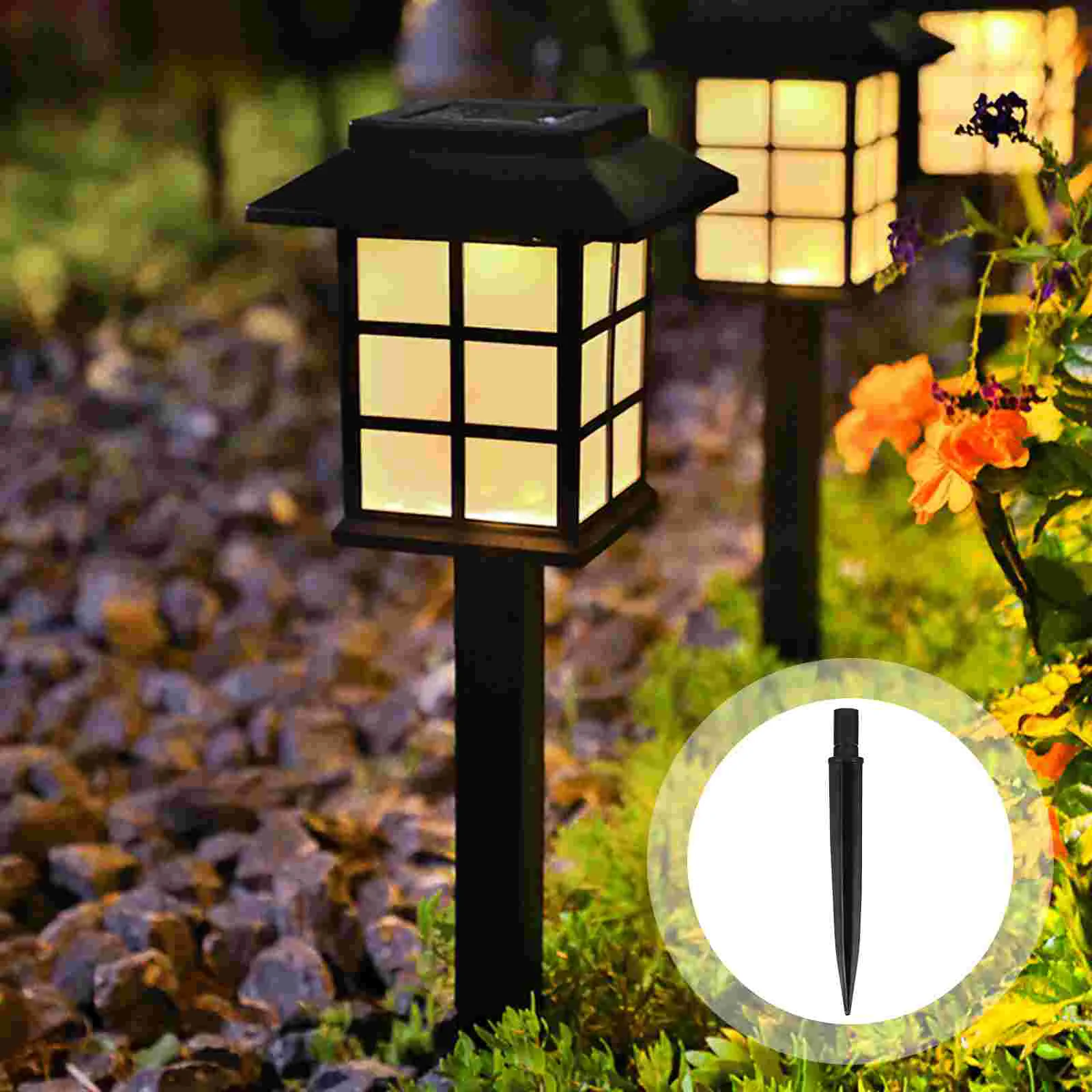 

20 Pcs Plastic Plug Lawn Light Accessories Landscape Outdoor LED Outdoor Solar Lightss Ground Spikes Replacement Christmas