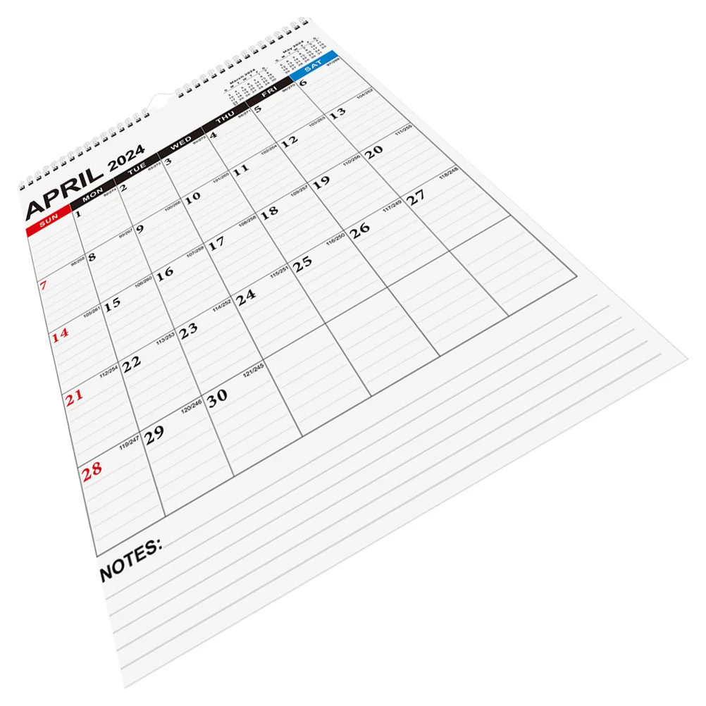 English Wall Hanging Calendar Yearly Planner Sheet Memo Pad To Do List Agenda Schedule Organizer Check List Home Office