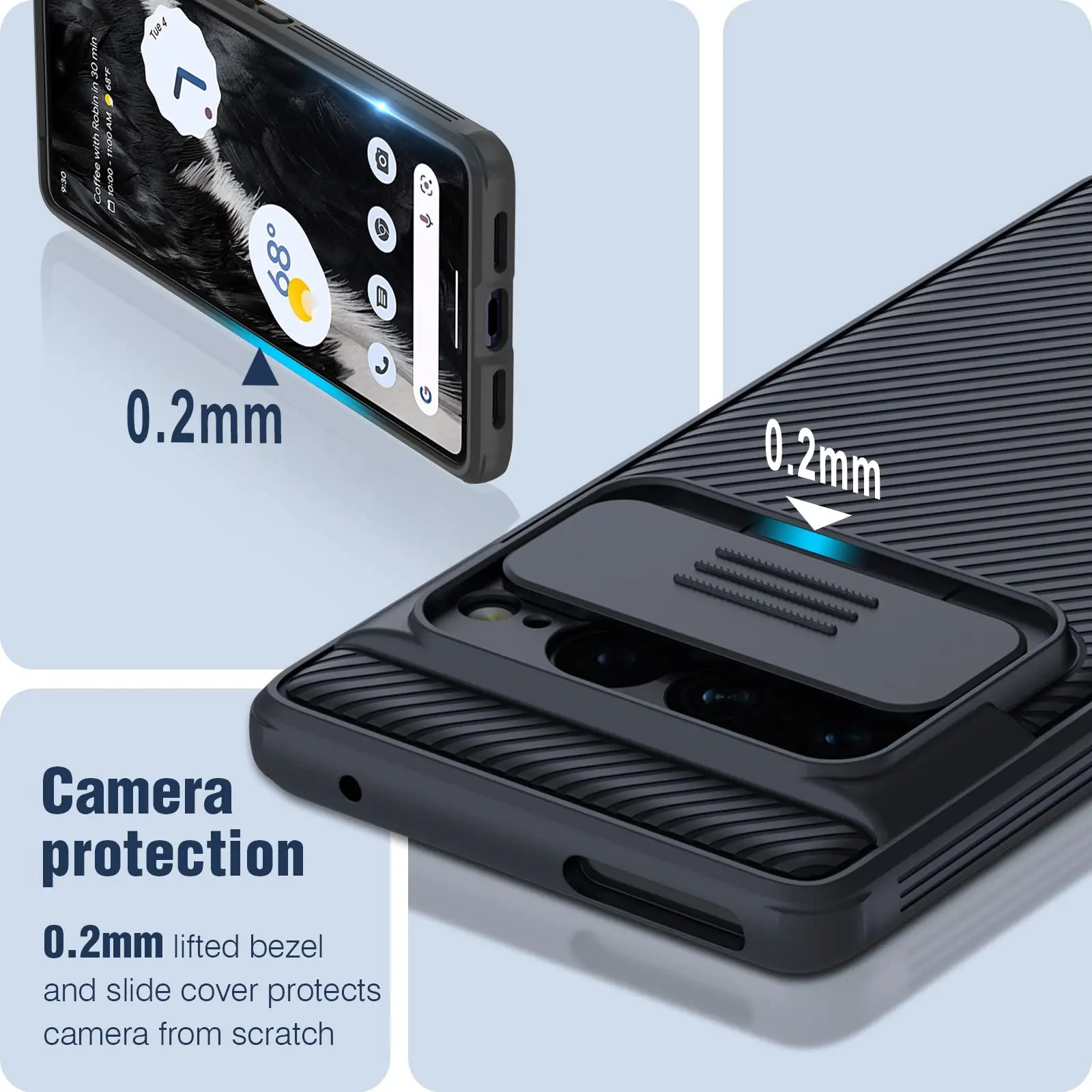 Nillkin Case For Google Pixel 8 Pro 7 7A 7 6A Pro Camera Slim Rugged Phone Thin Shockproof Cover