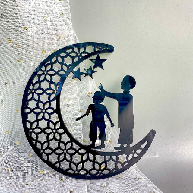 EID Acrylic Wall Sticker 2022 Ramadan Decor for Home Islamic Ramadan Kareem Muslim Party Decor Eid Mubarak Gifts Eid Al Adh