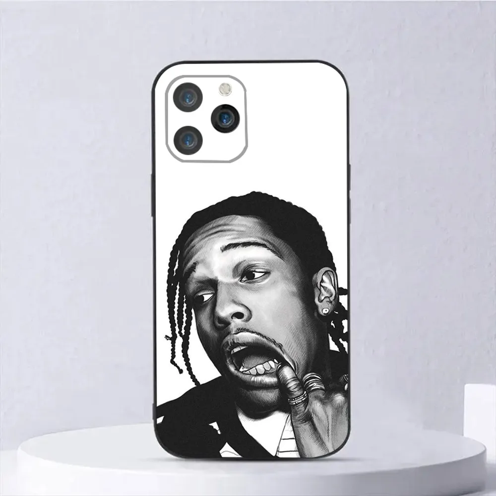 Popular Rapper ASAP Rocky Phone Case For iPhone 16 15 14 13 12 11 Pro Max Mini X XS XR SE 7 8 Plus Shockproof Soft Cover Fundas – Detail 1
