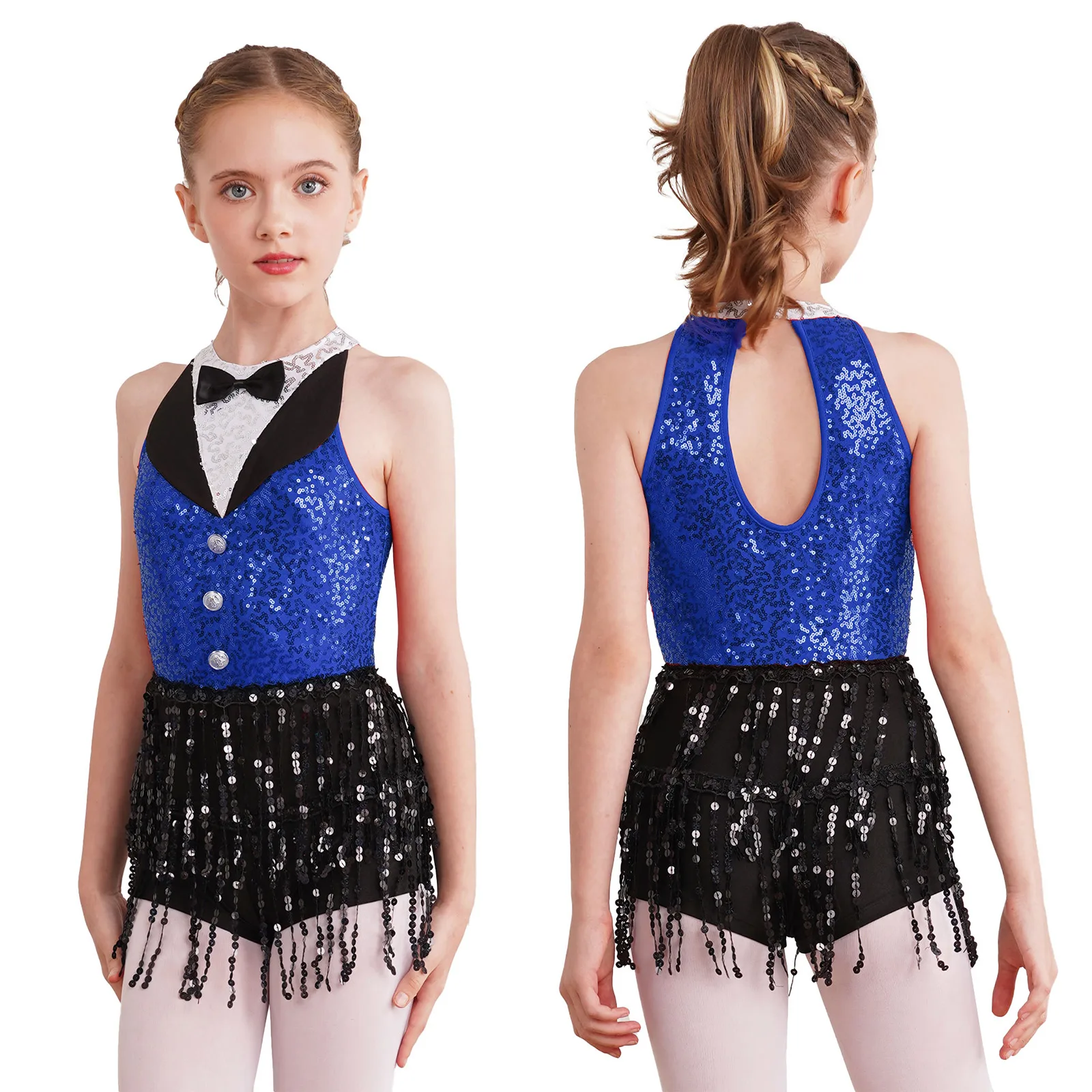 Traje De Danza Moderna - Elegancia Y Estilo Asimétrico