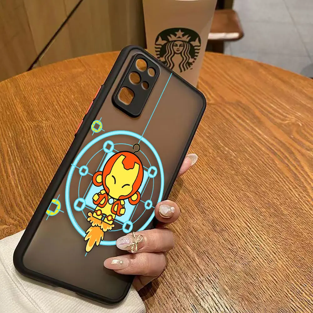 thumbnail image 1 of Matte Case for HONOR 70 50 30S 30 20 8X 9A 9X PLAY 4T X7 X9 X10 5G V40 Case Funda Shell Marvel Cartoon Hero Spider-Man Lron Man, 1 of 5