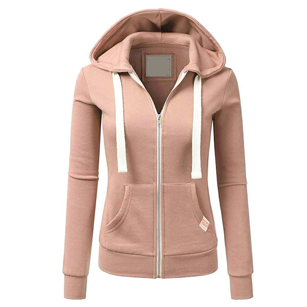 Sudadera Con Capucha Y Cremallera Completa Para Mujer - Abrigada, De Forro Polar, Manga Larga, Ideal Para Invierno Y Look Casual