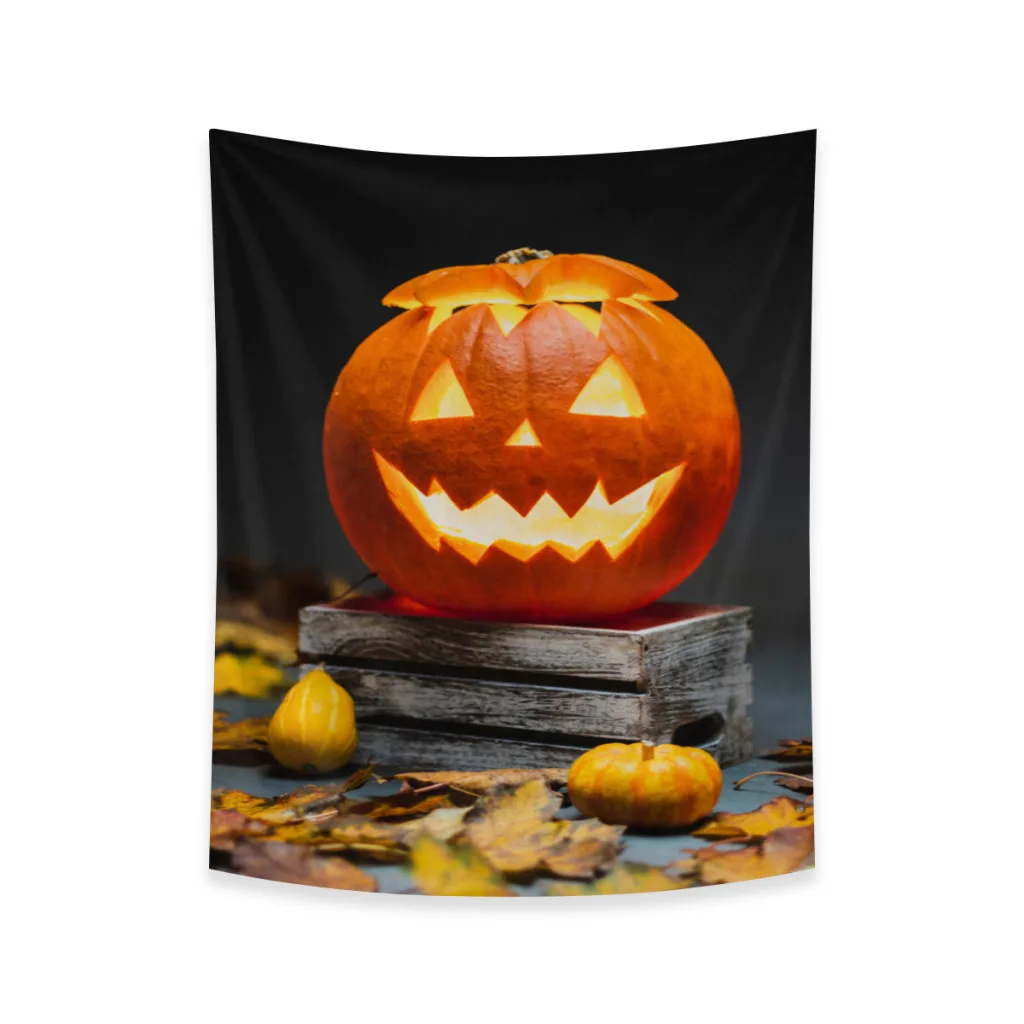 

Halloween Decoration Tapestry Occult Pumpkin Haunted House Witch Aesthetic Room Decor Tapestry Wall Hanging Wall Decor Mural