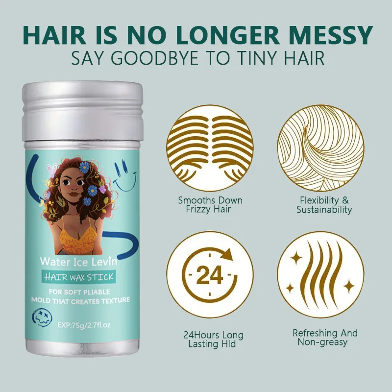 Hair wax stick genuine broken hair finishing cream 75g broken hair artifact male and female styling wax spot