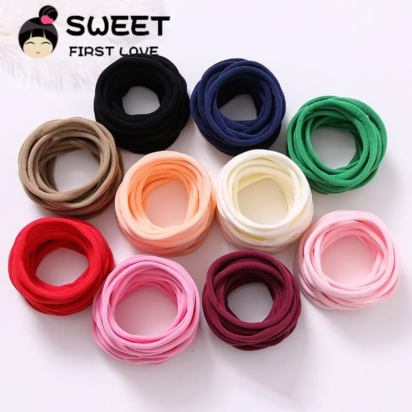 Nylon Headband 12pcs/Lot for Baby Girls Newborn Elastic Hair Bands for Kids DIY Baby Hair Accessories Cute Girls Headwear hair accessories hair bands hair headband accessories baby headband set