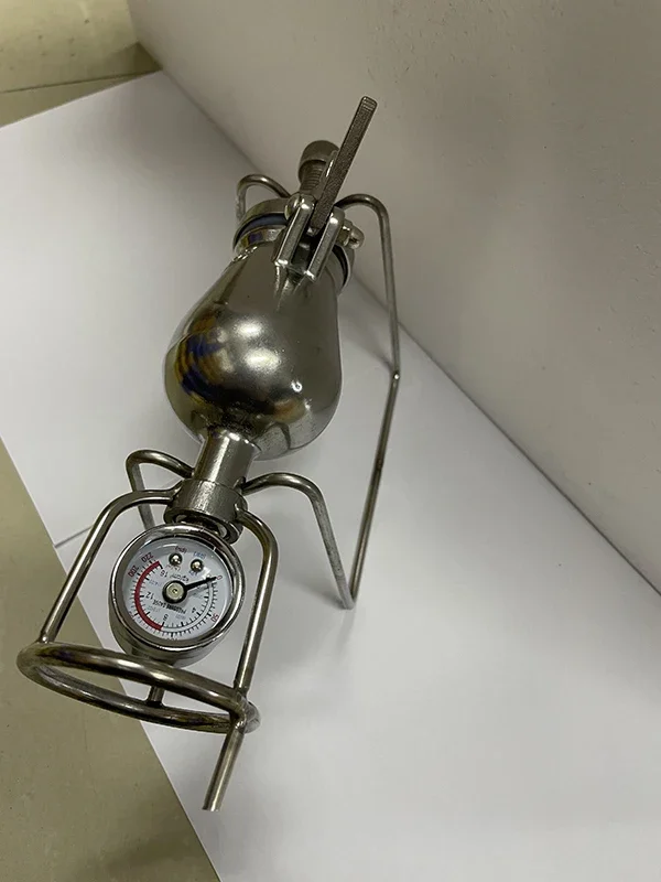 Hand Popcorn Machine Open Firing Popcorn Puffing Machine Stainless Steel Mini Popper Small Manual Maker Open Firing