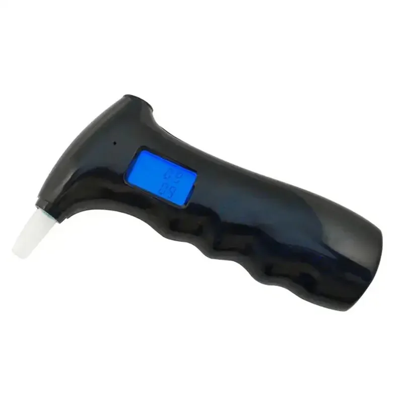 Accurate Portable Blue Backlight Breathalyzer Digital Breath Alcohol Tester Meter AT-65S