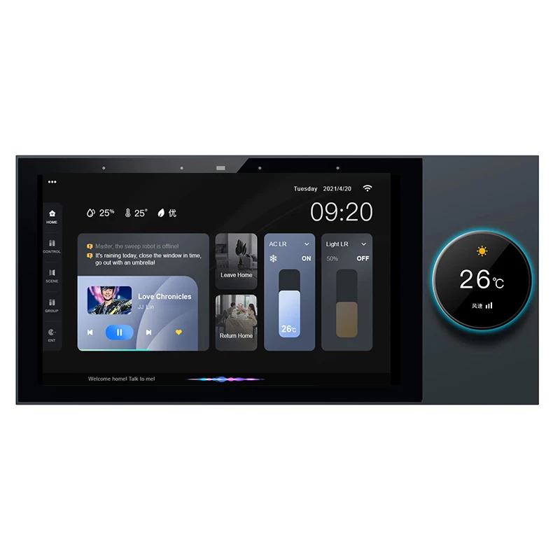 smart home panel wall amplifier wireless bluetooth 7 inch 10 inch music audio controller polular