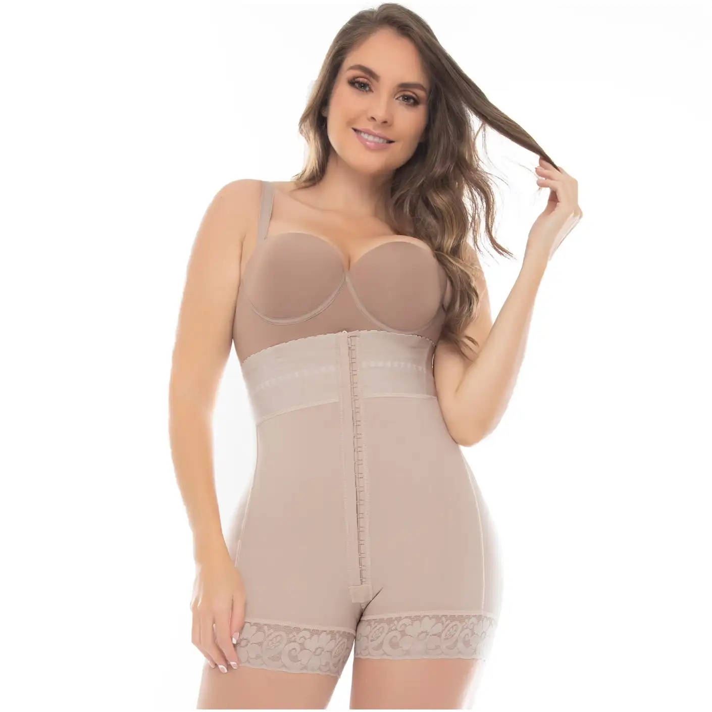 Zipper High Waist Butt Lift Shorts