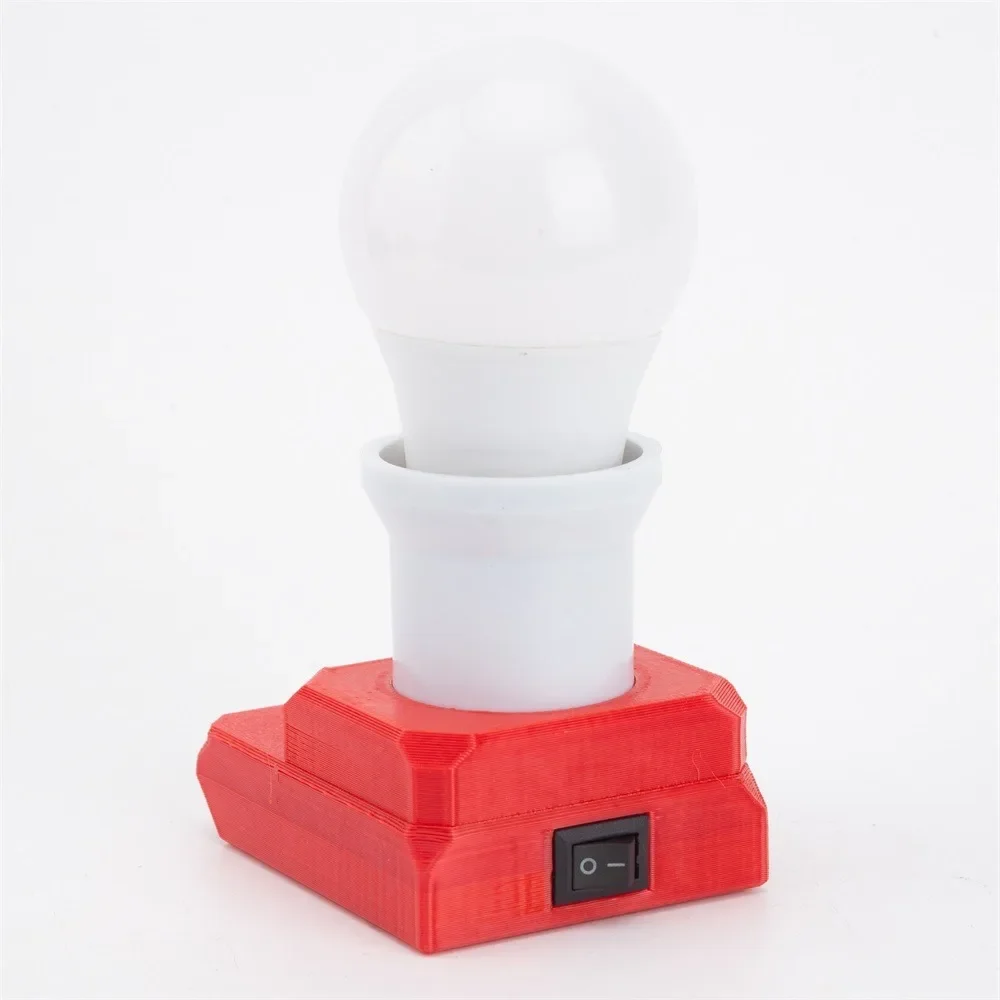 Portable LED Work Light for OZITO 18V X-Change Li-ion Battery E27 Base Adapter Wear 5W Ball Bulb for Camping Light camping light portable lanterns camping lamp camping lantern