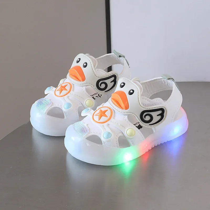 Sandals Kids Shoe Colorful Boys Girls with Light on Kids Sandals Soft Soled Casual Style Shoe Sneakers kids shoes,children sandals,kids sandals