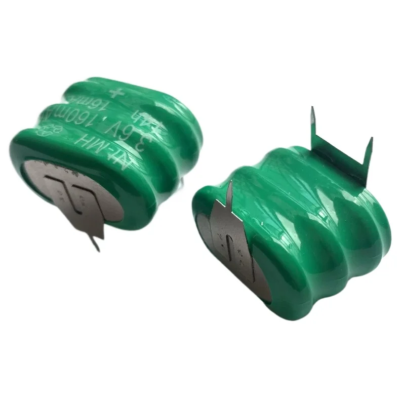 2Pcs/lot 3.6V 160mAh Ni-MH Rechargeable Button Cell Motherboard Backup Battery w