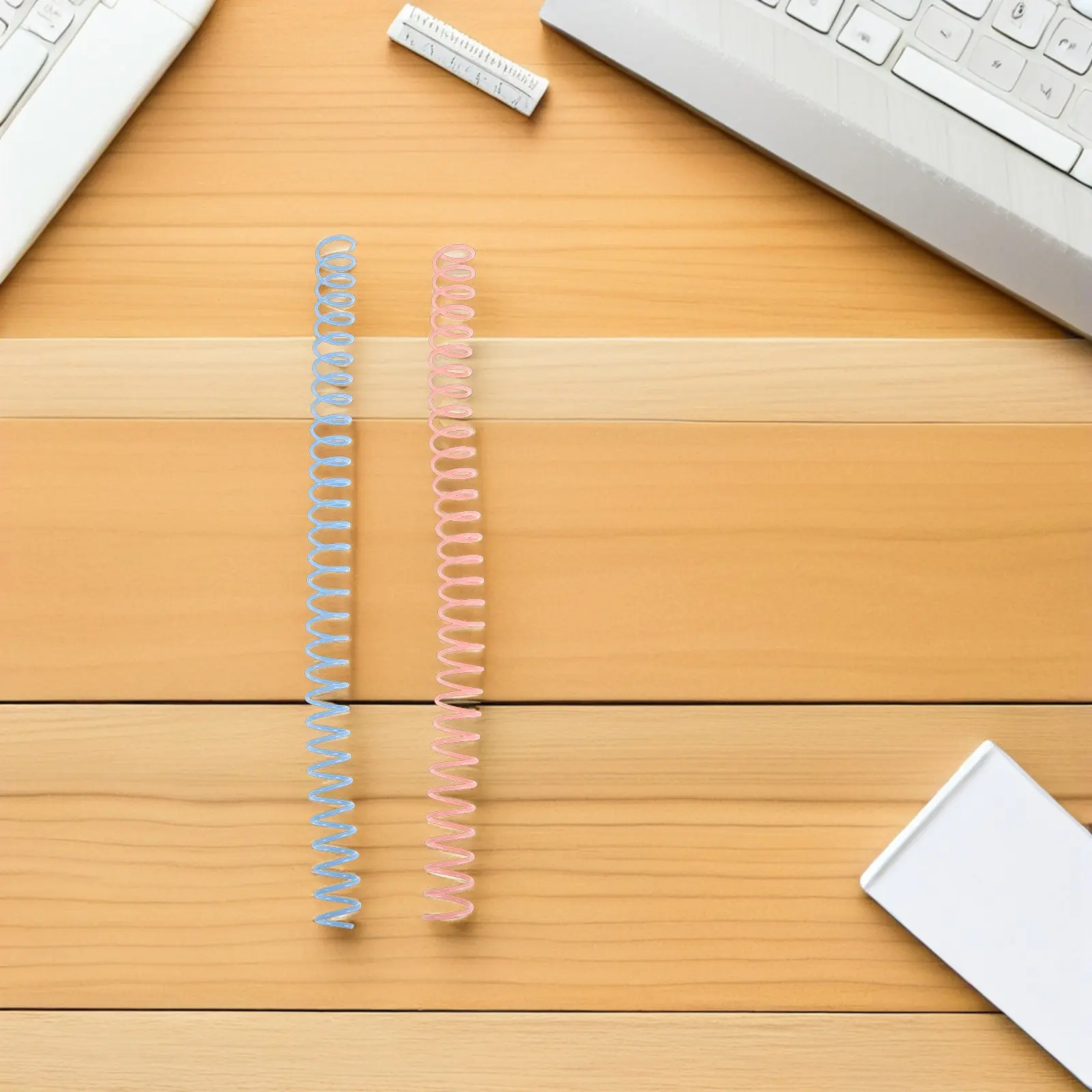 8Pcs 플라스틱 나선형 바인딩 코일 16Mm 사무실 학교 홈 보고서 엔지니어링 프리젠 테이션을위한 다채로운 빗 바인딩 스파인