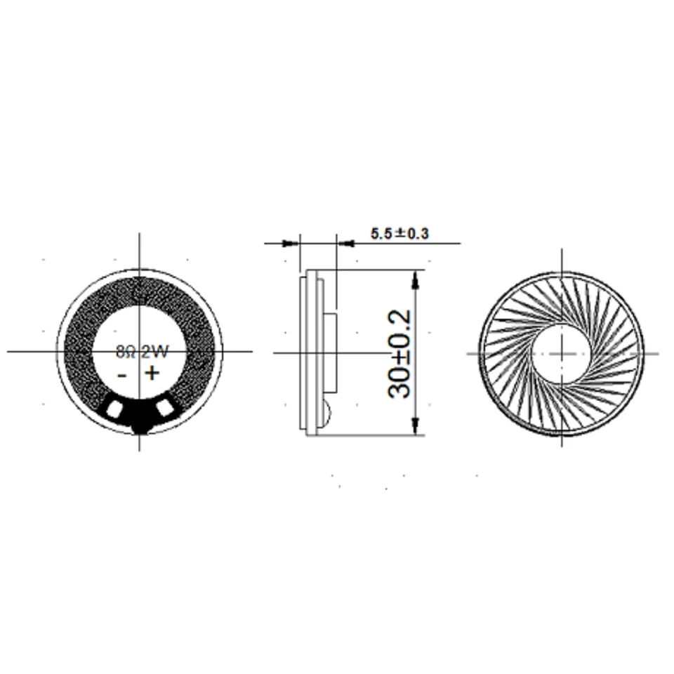 Cassa In Ferro Magnetica Altoparlante A Corno Mini Da 30mm, 8 Ohm - Foto 4