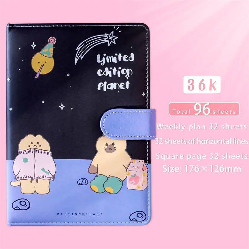 Journal - Cartoon Character Square Notebook