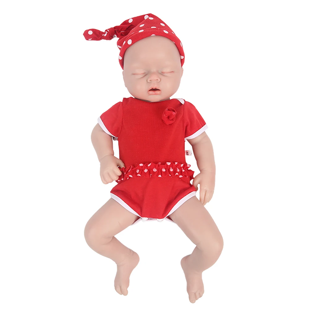 

WW1553 50cm (20inch) 3100g Silicone Reborn Baby Doll Soft Dolls Unpainted Girl Realistic Baby with Pacifier for Children Toys