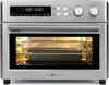 Heating Air Fryer Toaster Oven, Extra Large Countertop Convection Oven 10-in-1 Combo, 6-Slice Toast, Enamel Baking Pan Easy Clea 1