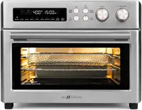 Heating Air Fryer Toaster Oven, Extra Large Countertop Convection Oven 10-in-1 Combo, 6-Slice Toast, Enamel Baking Pan Easy Clea 1