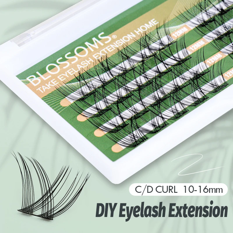 

MUSELASH DIY Eyelash Extension Segmented 40 Natural Lashes Bundles Lash Clusters Self-Grafting bouquet de cils