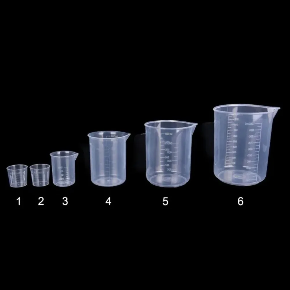 Clear Plastic Measuring Cup 6Pcs/set For Baking