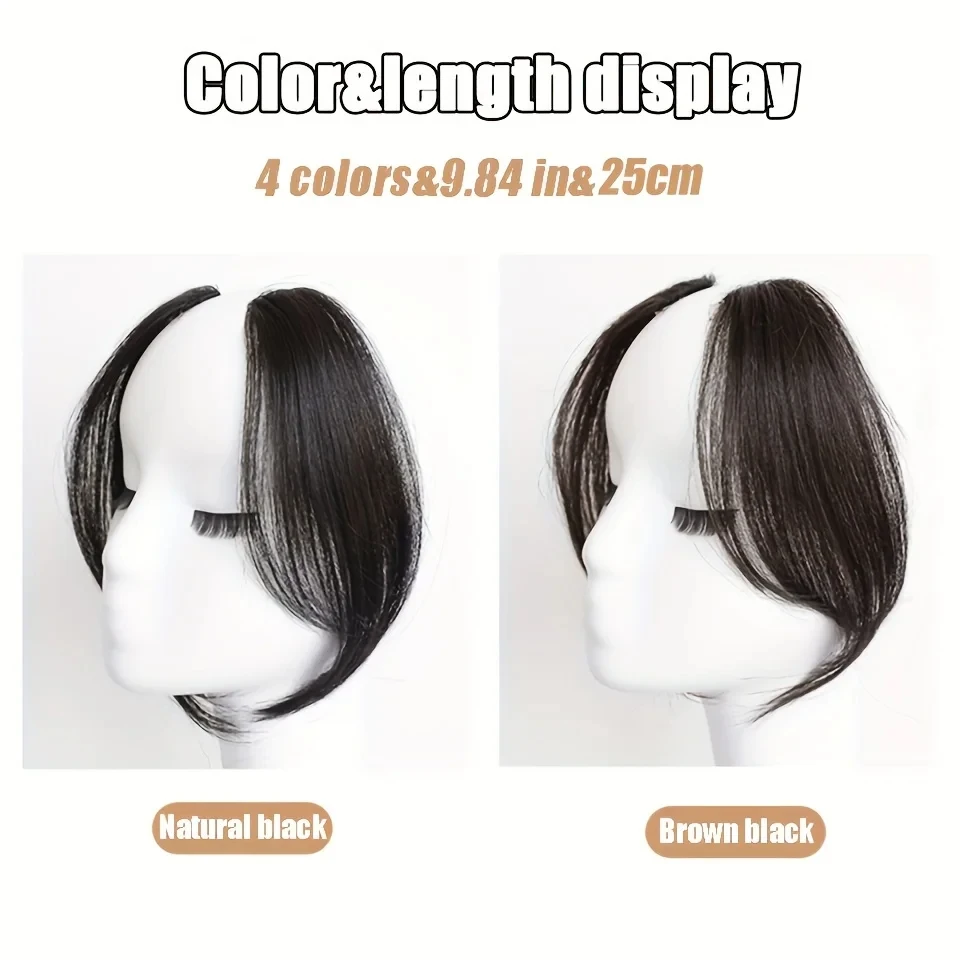 Synthetic Clip In Hair Bangs For Women