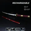 41″ Light Up Roronoa Zoro Swords Katana Japanese Anime Cosplay Samurai Sword Shusui Enma Kitetsu with Sword holder And Belt 4