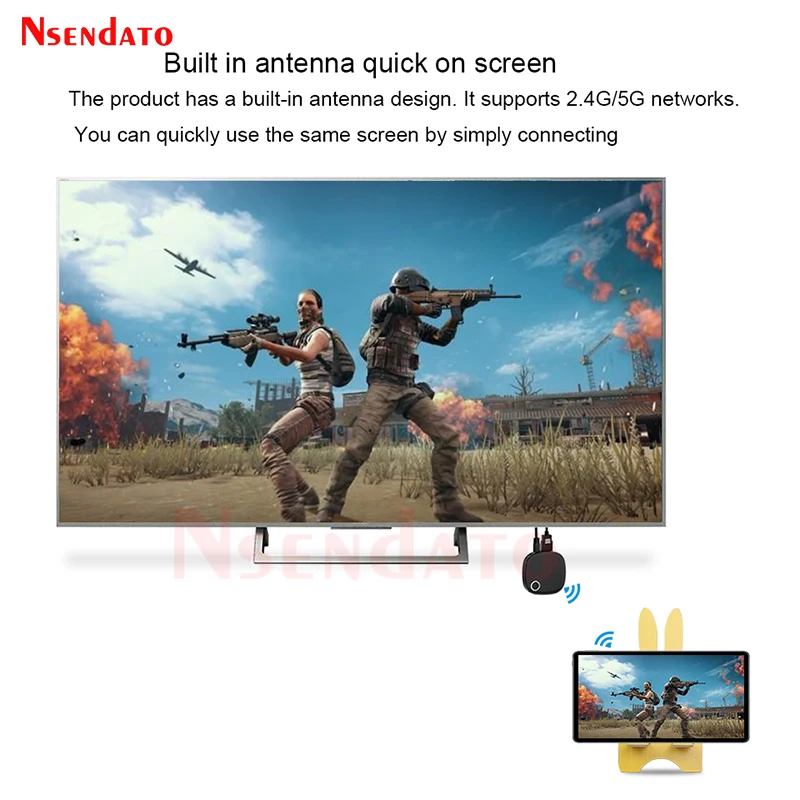 Mirascreen G54 4K 60Hz 5G Wireless HDMI-Compatible TV Stick Adapter Wifi Display TV Receiver Dongle For Miracast airplay TV PC